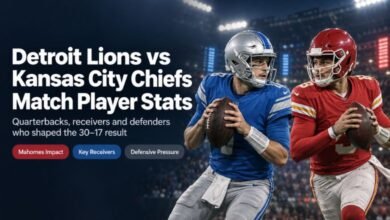 Detroit Lions vs Kansas City Chiefs Match Player Stats
