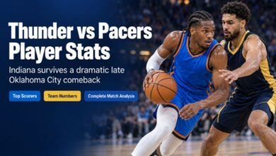 Oklahoma City Thunder vs Indiana Pacers Match Player Stats