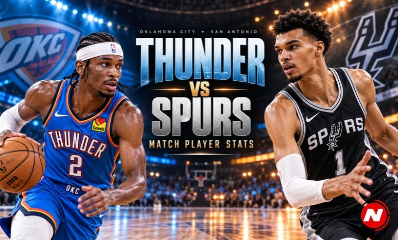 Oklahoma City Thunder vs San Antonio Spurs Match Player Stats