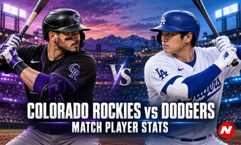 Colorado Rockies vs Dodgers Match Player Stats