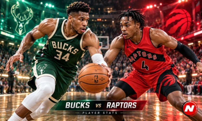 Milwaukee Bucks vs Toronto Raptors Match Player Stats