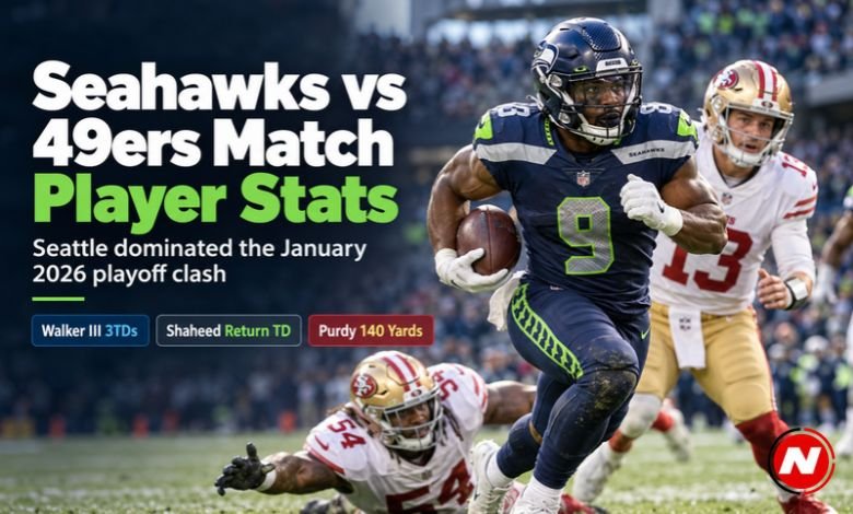 Seahawks vs 49ers Match Player Stats