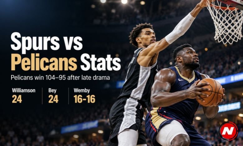 san antonio spurs vs new orleans pelicans match player stats