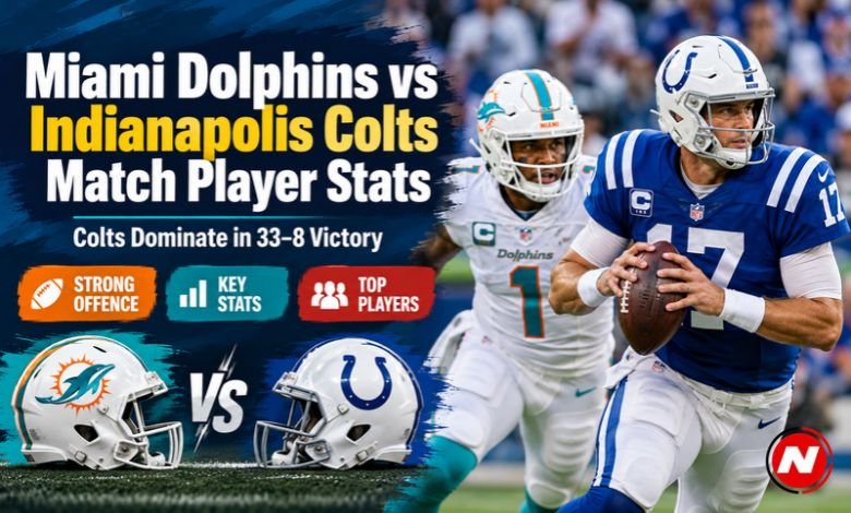 Miami Dolphins vs Indianapolis Colts Match Player Stats