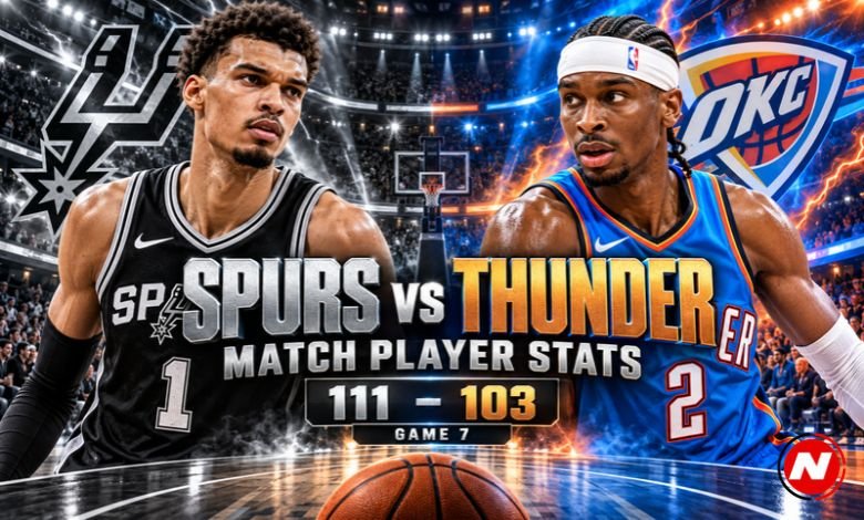san antonio spurs vs oklahoma city thunder match player stats