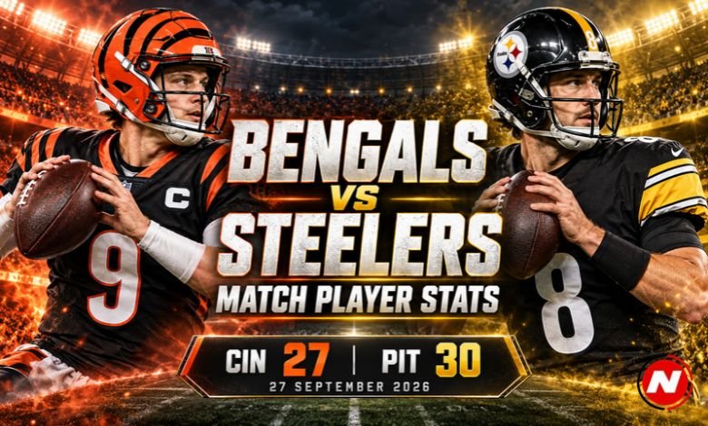 bengals vs pittsburgh steelers match player stats