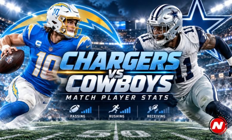 Chargers vs Dallas Cowboys Match Player Stats