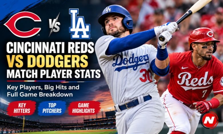 Cincinnati Reds vs Dodgers Match Player Stats
